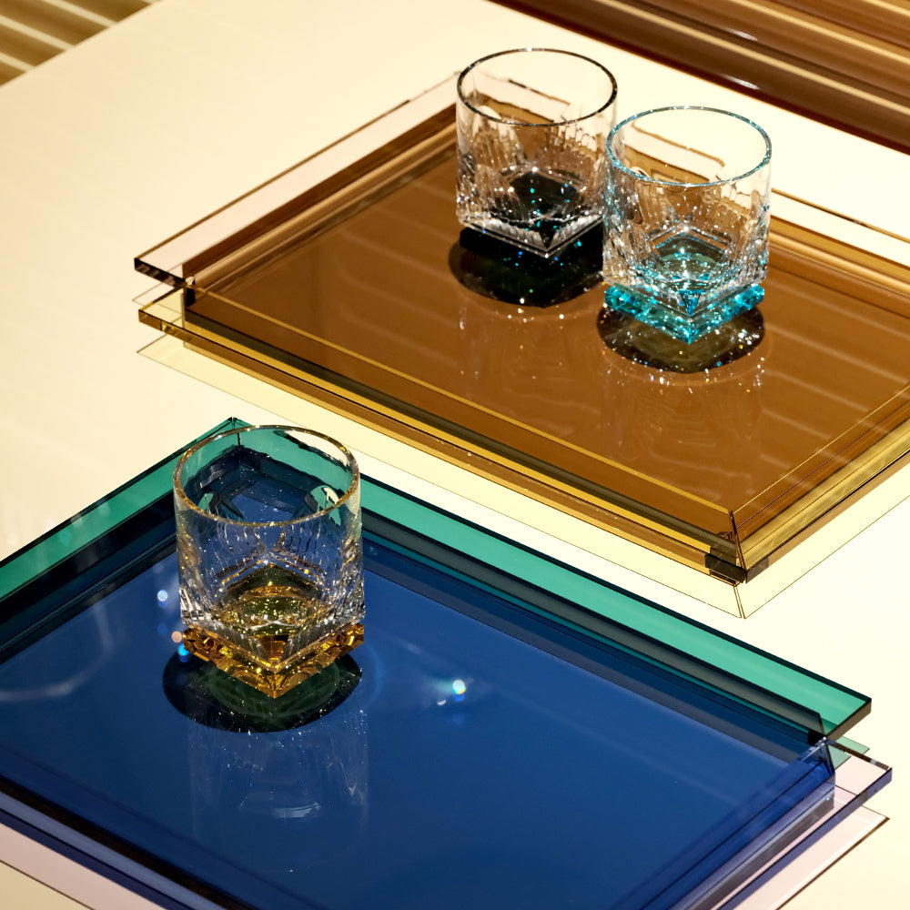 Jewel-style whiskey glass