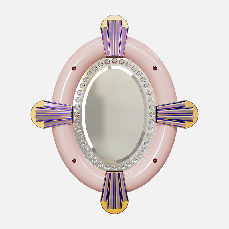 Jewelry decorative mirror (oval)