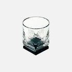 Jewel-style whiskey glass